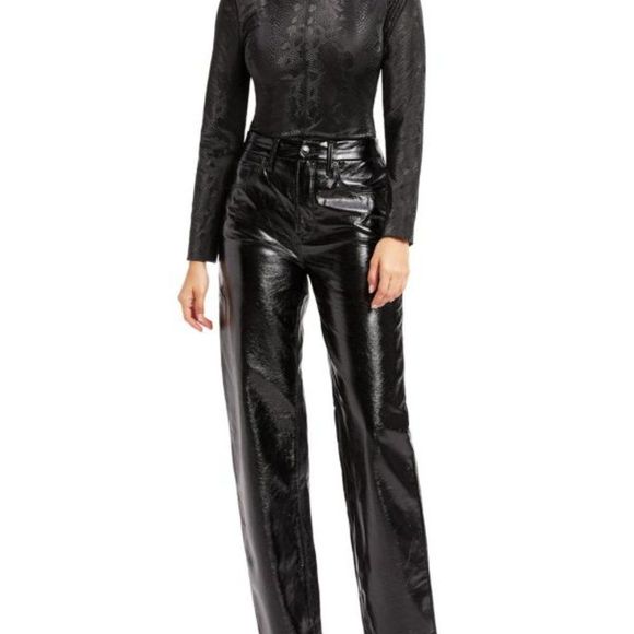 Brand New Good American Snakeskin Bodysuit Size 0 xs - Picture 4 of 12